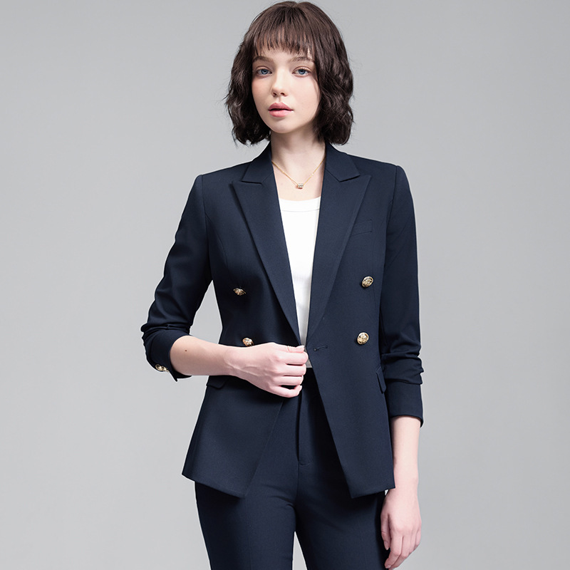 Women Formal Wear For Interview - 女性用プロフェッショナルスーツ、秋冬新作、大学生面接フォーマルウェア、ハイエンドマネージャー通勤ブレザー