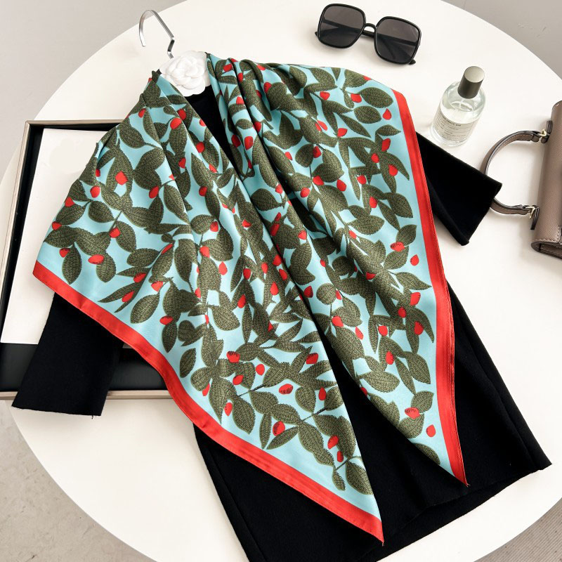 90 センチメートル正方形スカーフ高品質バンダナ女性高級ツイ - Scarf Silk Neck のレビューと価格