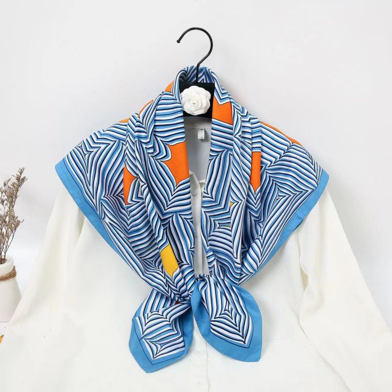 90 センチメートル正方形スカーフ高品質バンダナ女性高級ツイ - Scarf Silk Neck のレビューと価格
