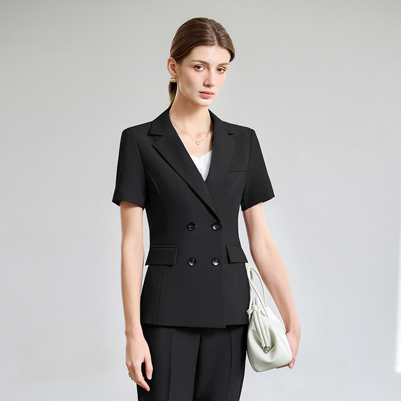 レディースサマー薄手半袖スーツ2025新作 大学生面接用プロ - Women Formal Wear For Interview のレビューと価格