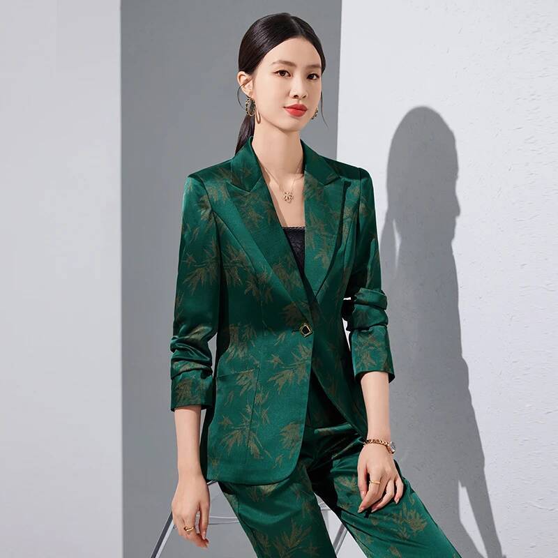 高品質生地のフォーマルパンツスーツ 女性用 プロフェッショナ - Women Formal Wear For Interview のレビューと価格