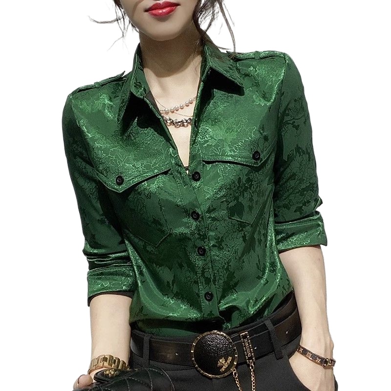 女性トップス春と秋のフル長袖女性のシャツブラウスオフィス服着 - Women'S Office Formal Wear For Ladies のレビューと価格