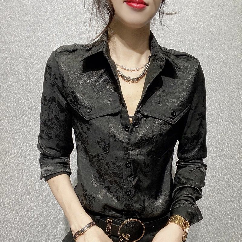 女性トップス春と秋のフル長袖女性のシャツブラウスオフィス服着 - Women'S Office Formal Wear For Ladies のレビューと価格