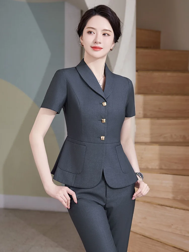 2024年夏 ポップなフォーマルOLスタイル レディース プ - Women Formal Wear For Interview のレビューと価格