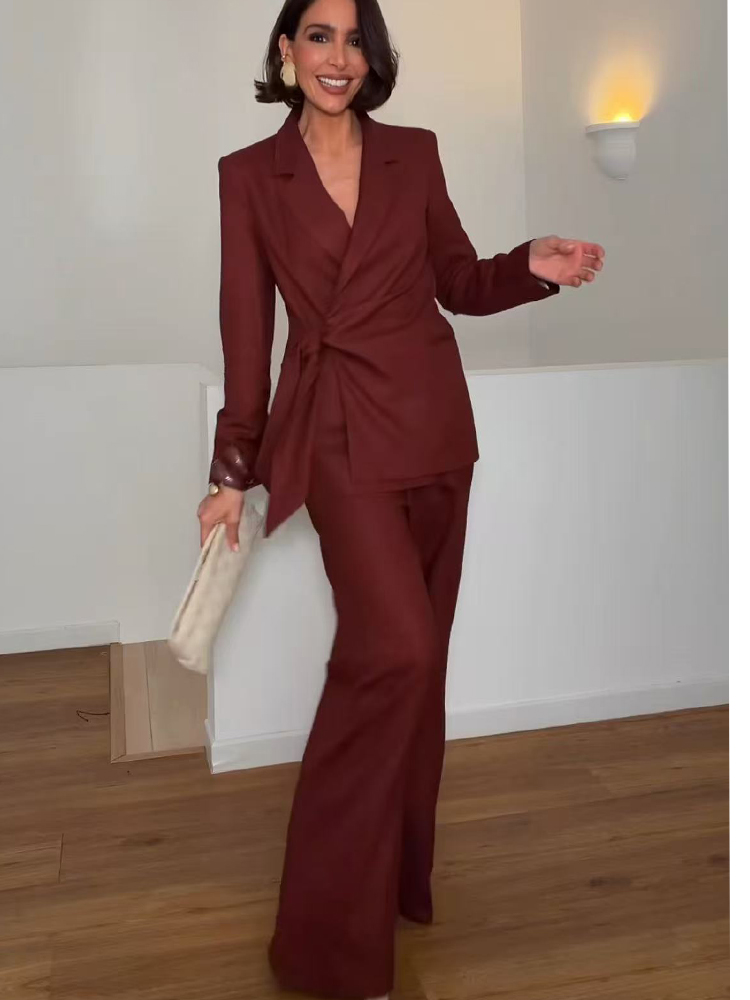 ファッションオフィスレディースブレザーパンツスーツエレガント - Women'S Office Formal Wear For Ladies のレビューと価格