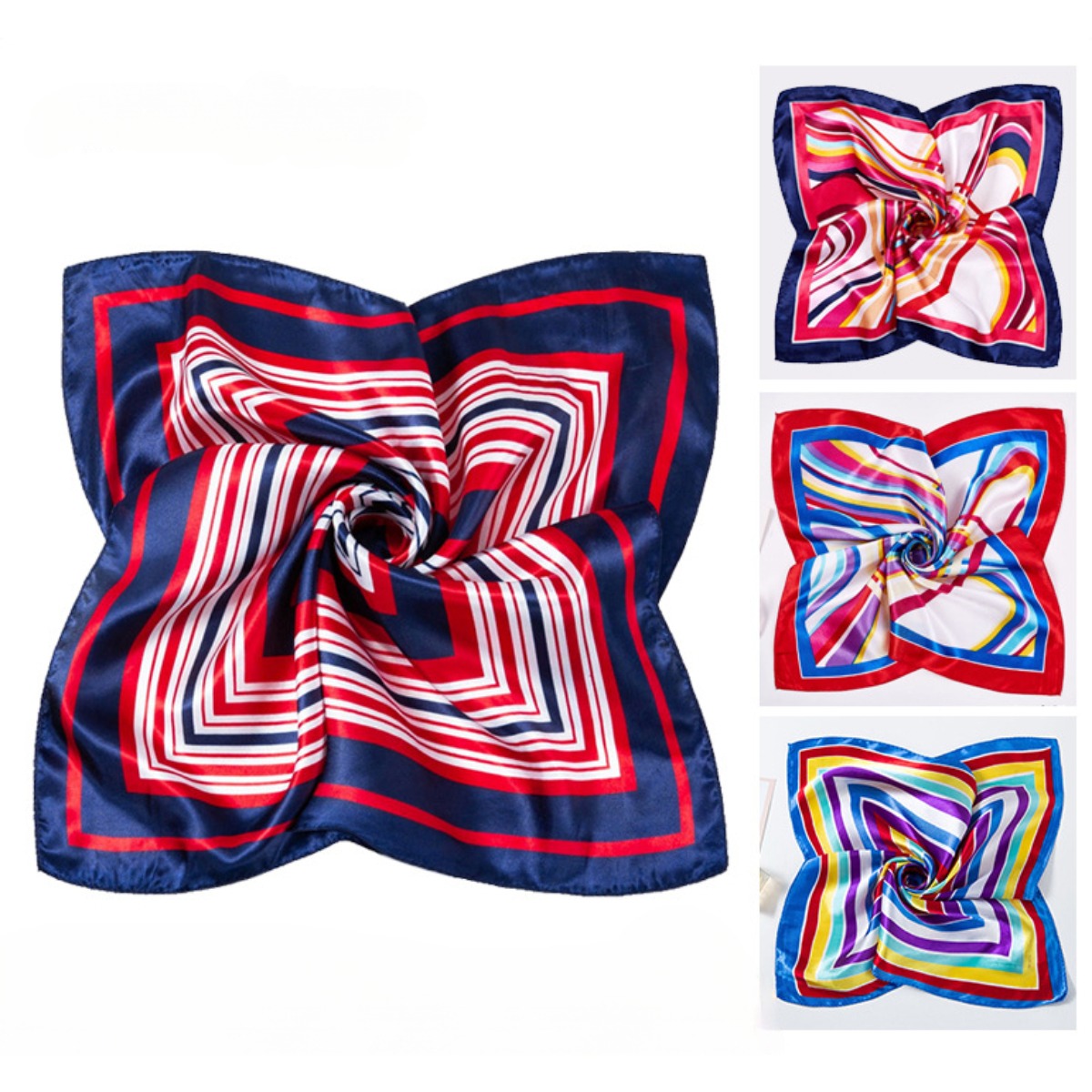 女性用スクエアシルクスカーフ,小さな首と頭のスカーフ,プリン - Scarf Silk Neck のレビューと価格