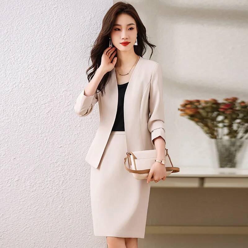 スカートとジャケット付きのフォーマルな女性用ビジネススーツ  - Women'S Office Formal Wear For Ladies のレビューと価格