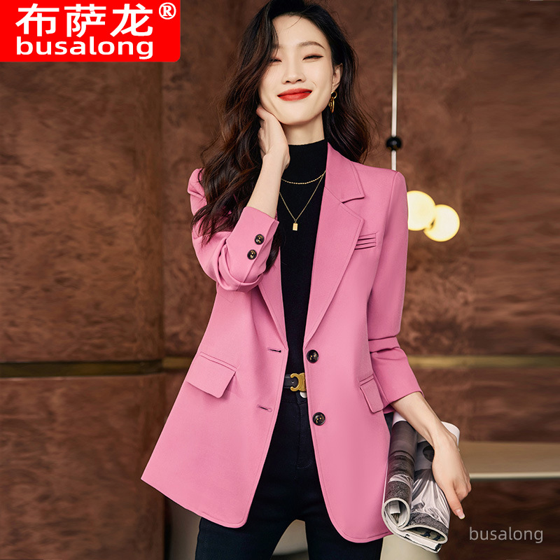 ブレザー ジャケット 秋冬女性長袖プロフェッショナル小さなブ - Women Formal Wear For Interview のレビューと価格