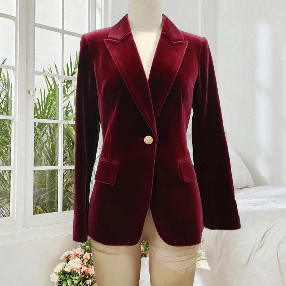 ベルベット大サイズ女性プロムピークドラペルレディオフィスタキ - Women'S Office Formal Wear For Ladies のレビューと価格