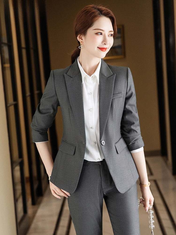 グレースーツセット 女性用 春秋 ハイエンド ホテルマネージ - Women Formal Wear For Interview のレビューと価格