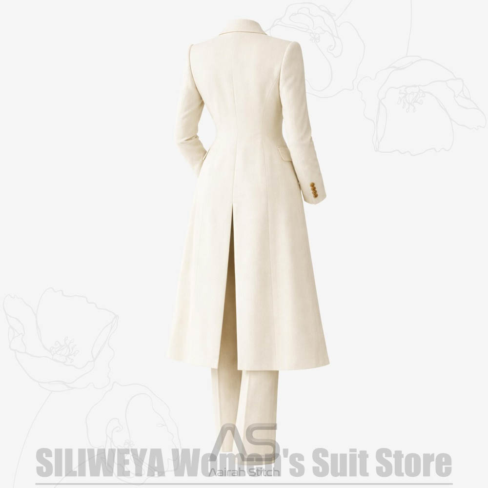 レディーススーツ 3ピース ダブルブレスト ロングコート ベ - Women'S Office Formal Wear For Ladies のレビューと価格