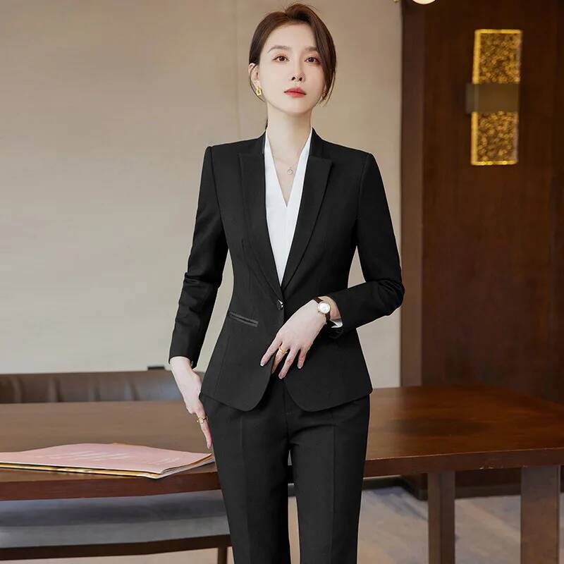 レディースオフィスワークウェアスーツフォーマルOLスタイルパ - Women Formal Wear For Interview のレビューと価格