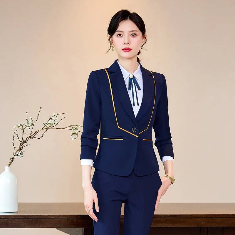 レディースオフィスワークウェアスーツフォーマルパンツスーツ女 - Women Formal Wear For Interview のレビューと価格