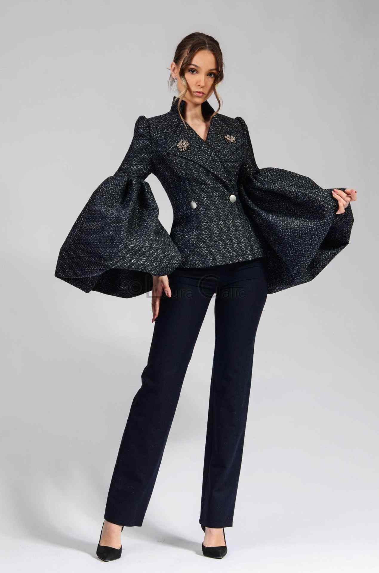 女性用の大きなパフスリーブのブレザードレス,イブニングドレス - Unique Women'S Formal Wear のレビューと価格