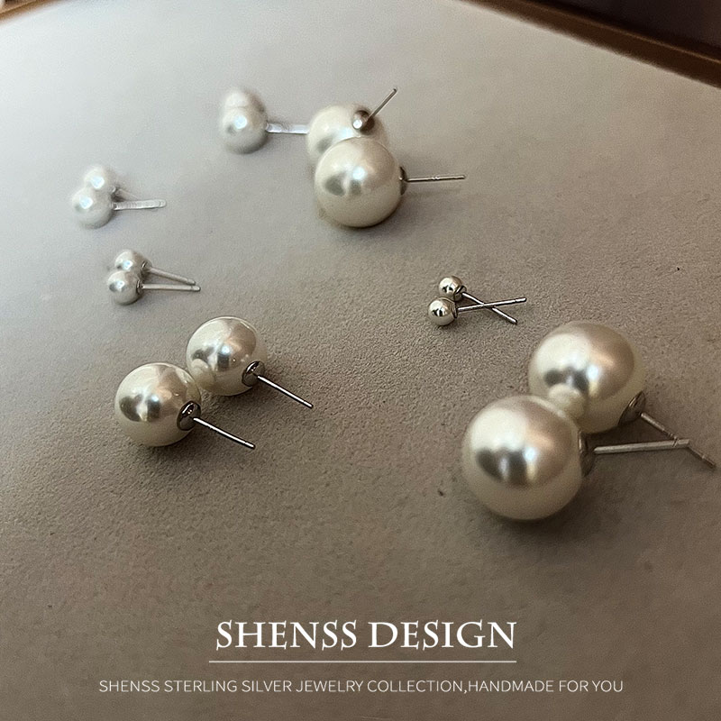 模造真珠スタッドウェディングイヤリング 4 ミリメートル-1 - Pearl Earring Stud のレビューと価格