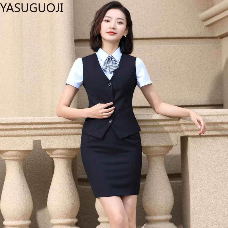 Yasuguoji エレガントなファッションの女性ベスト作業 - Women Formal Wear For Interview のレビューと価格