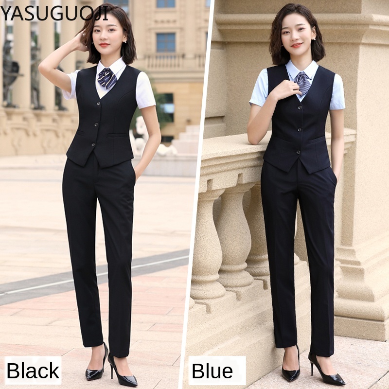 Yasuguoji エレガントなファッションの女性ベスト作業 - Women Formal Wear For Interview のレビューと価格
