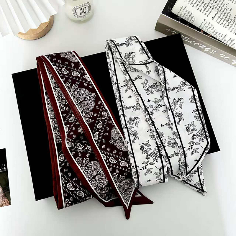 高級ファッション女性用スキニーシルクスカーフ、ロングヘアスト - Scarf Silk Neck のレビューと価格