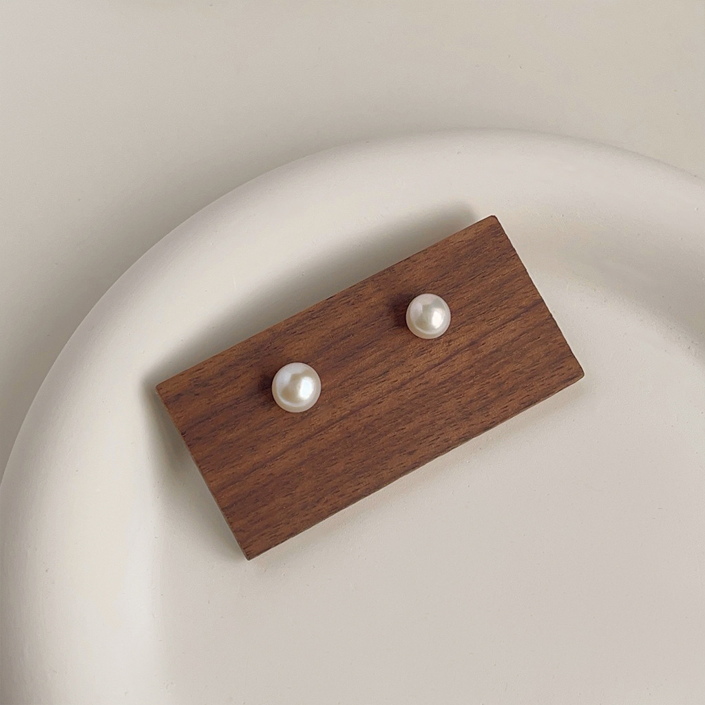 DIY アクセサリー個性的な小さな淡水パールスタッドイヤリン - Pearl Earring Stud のレビューと価格